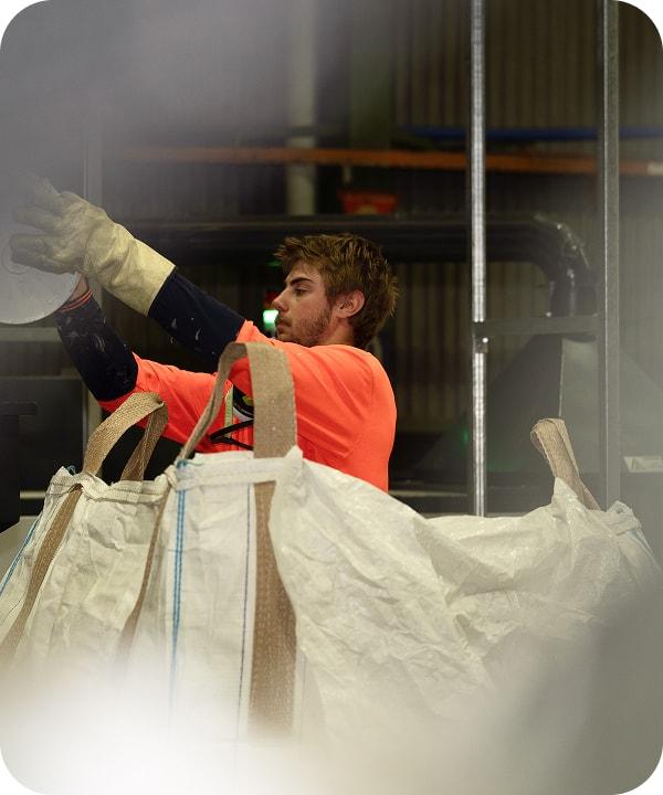 Modern residential space with pool and arched openings