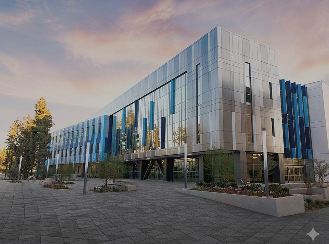 Commercial building with sustainable materials