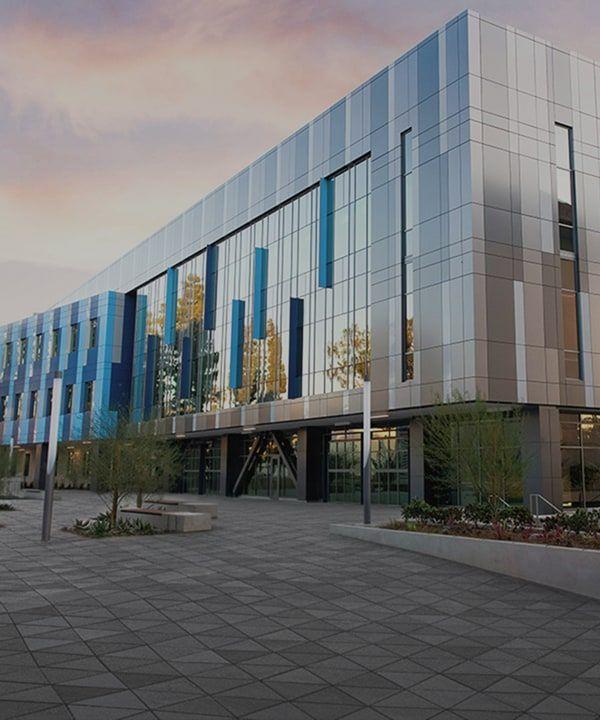 Commercial building with sustainable materials